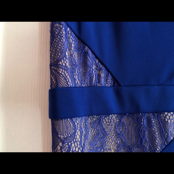BCBG floor length blue gown, worn once! - Picture 7 of 7